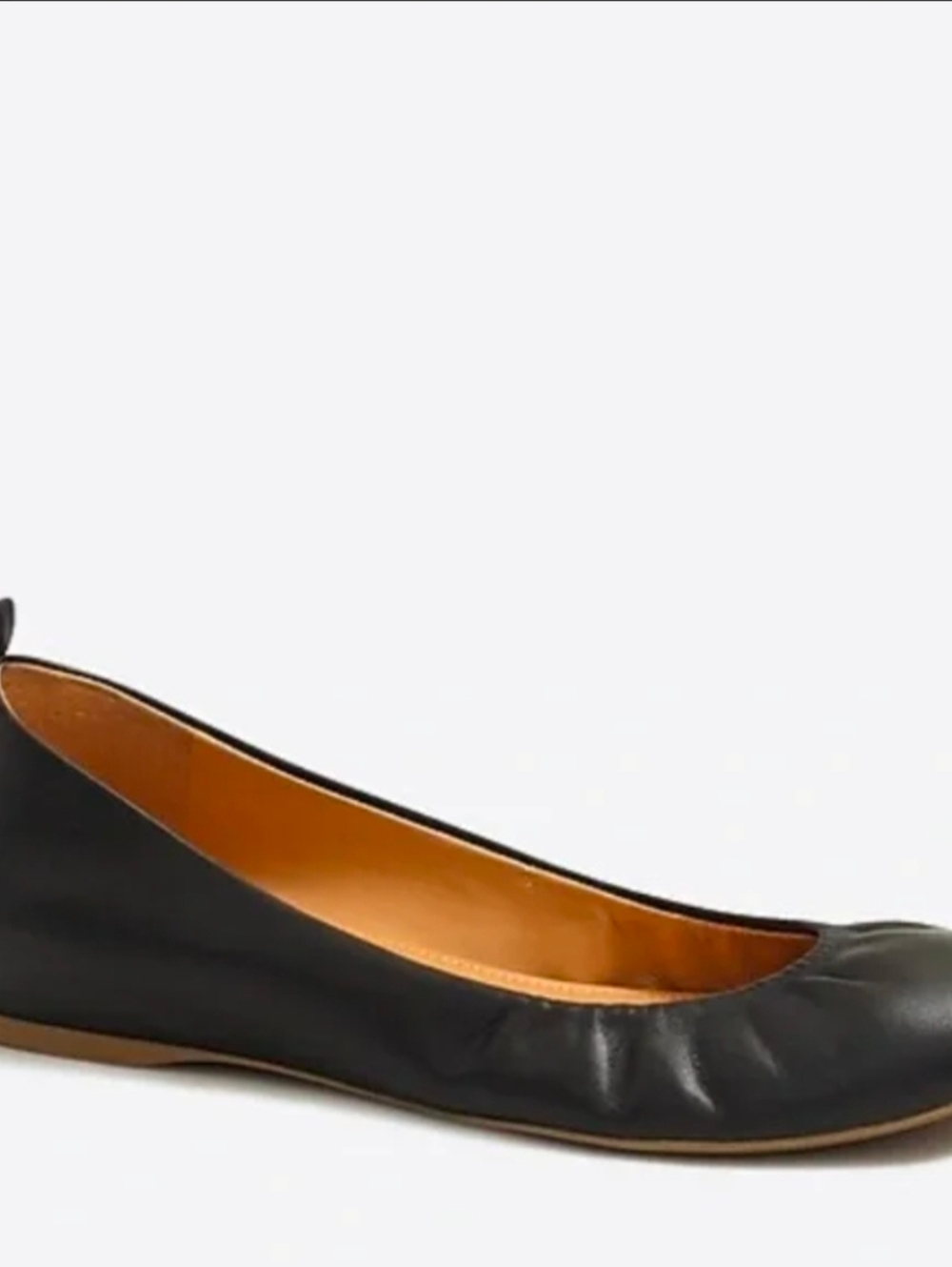 J Crew Classic Black Soft Leather Women's Ballet Flats Size 7.5